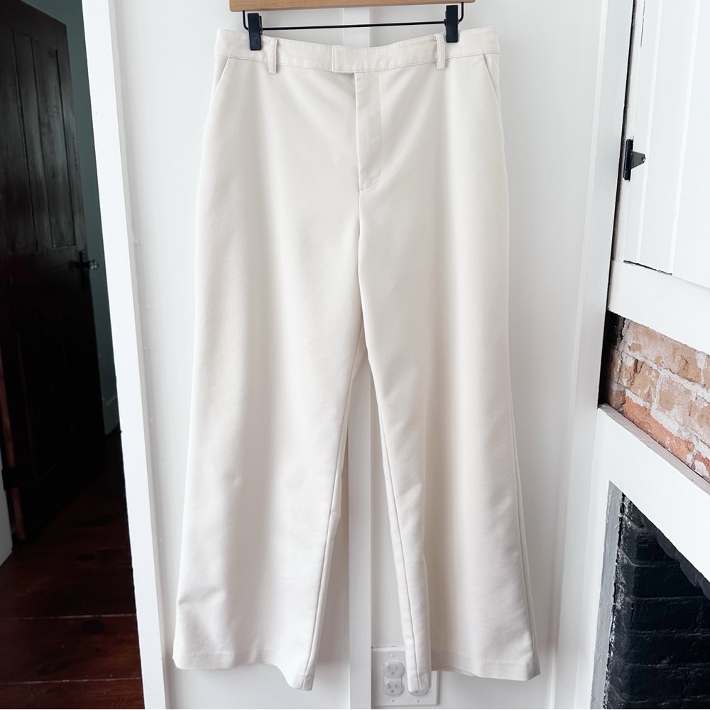 GOOD AMERICAN cream trouser